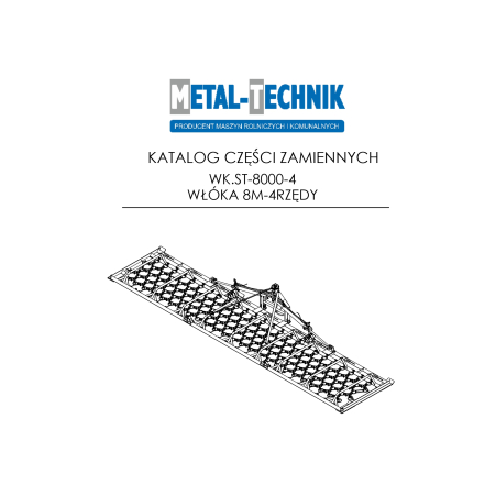 Katalog części zamiennych Włóka 2 siłowniki 8000-4